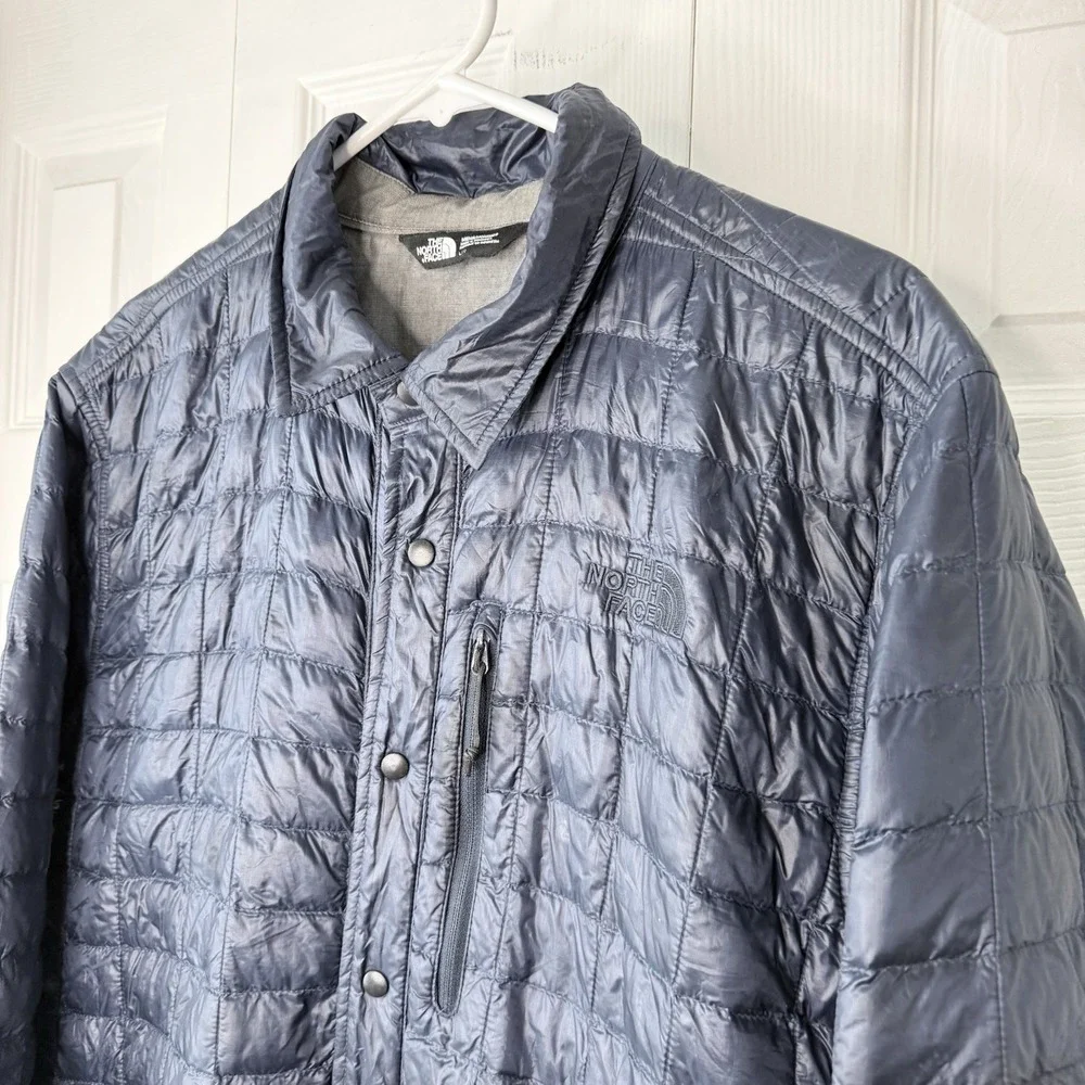 The North Face Lost Coast Thermoball Jacket Men's Size‎ L Blue Quilted Shacket